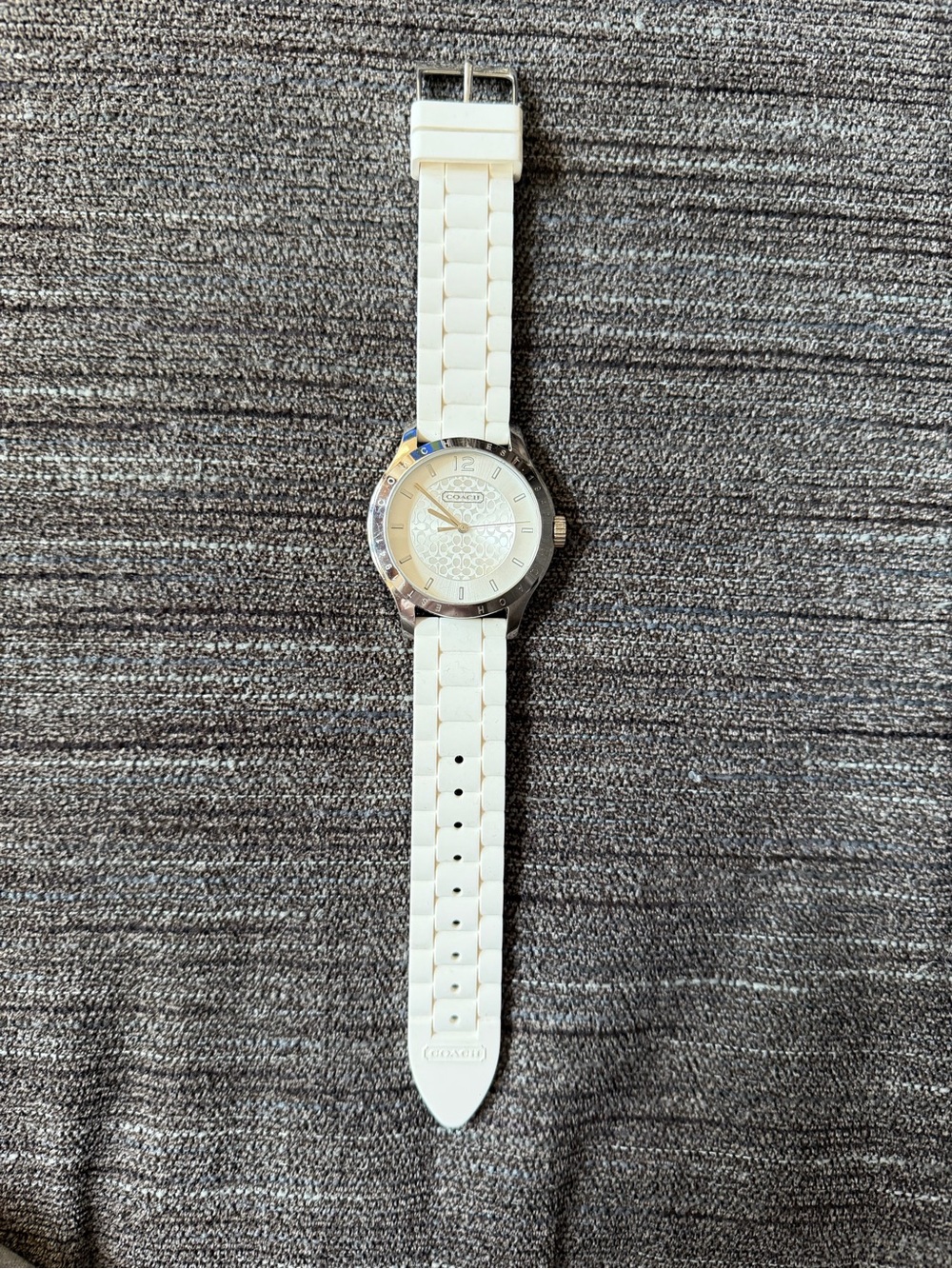 Coach White Women’s Watch – Signature C Dial